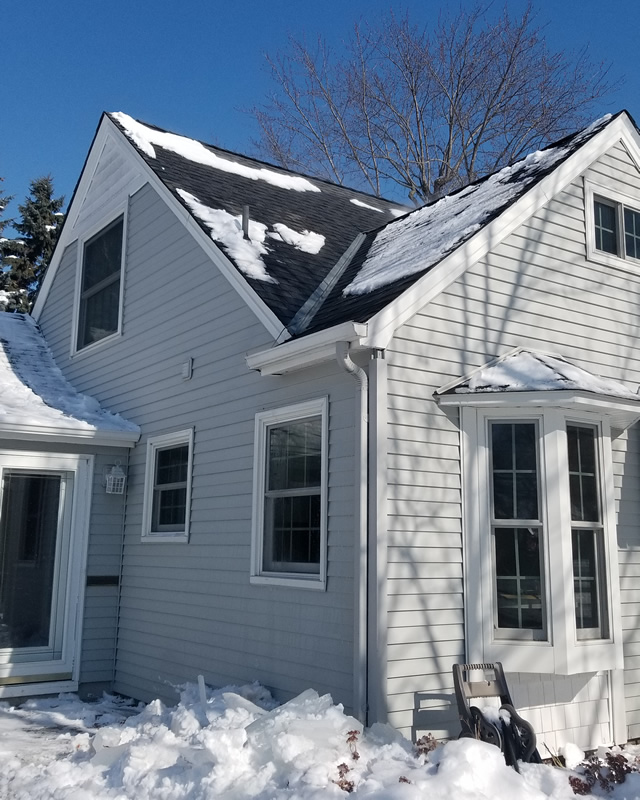 After Roof Snow Removal