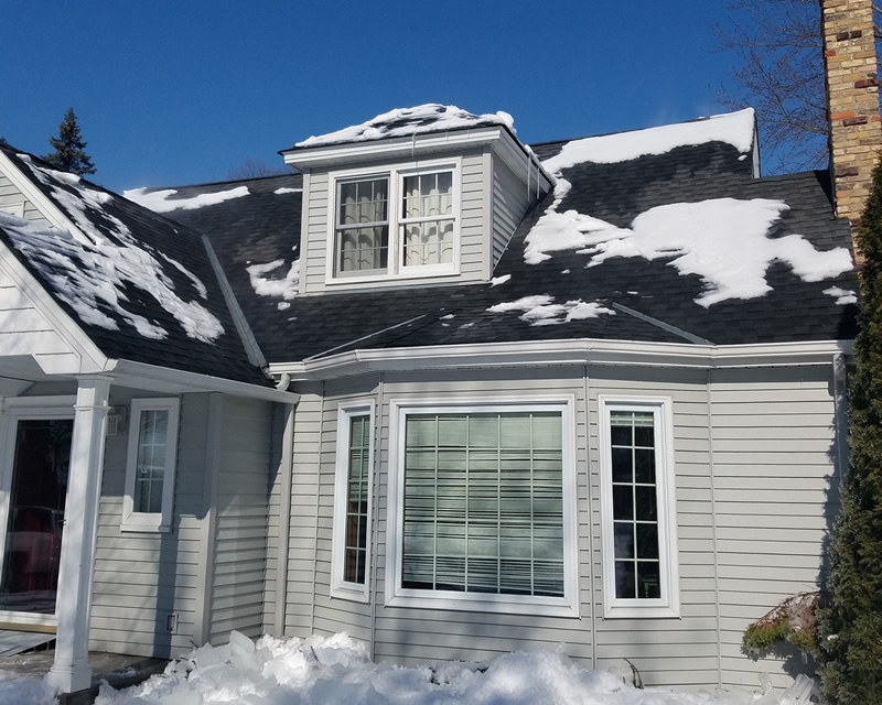 After Roof Snow Removal