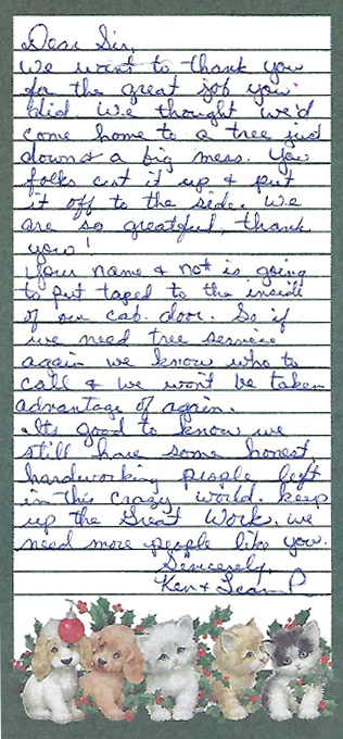 Cambridge MN Customer Testimonial