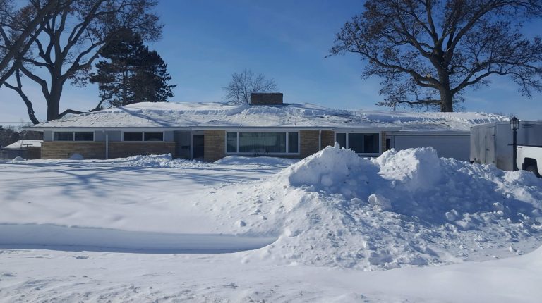 After Roof Snow Removal