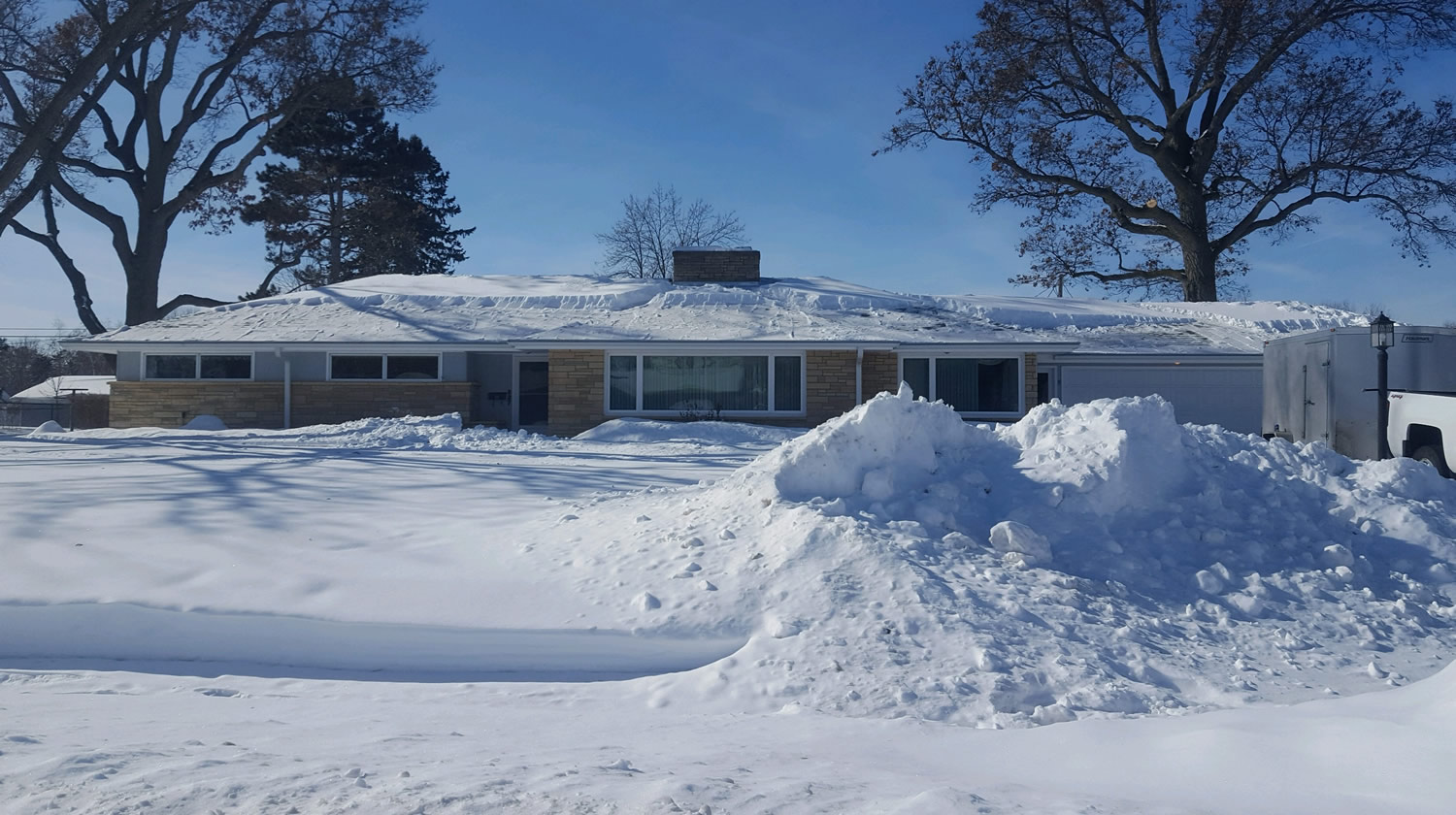 After Roof Snow Removal